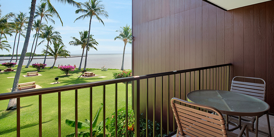 View from the lanai in a 1-Bedroom Oceanfront at Molokai Shores