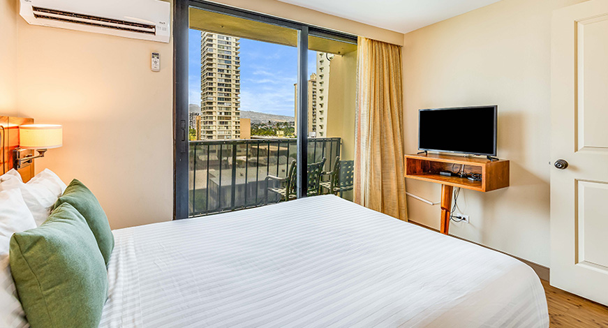 Another Bedroom at One Bedroom City Mountain View at Bamboo Waikiki Hotel