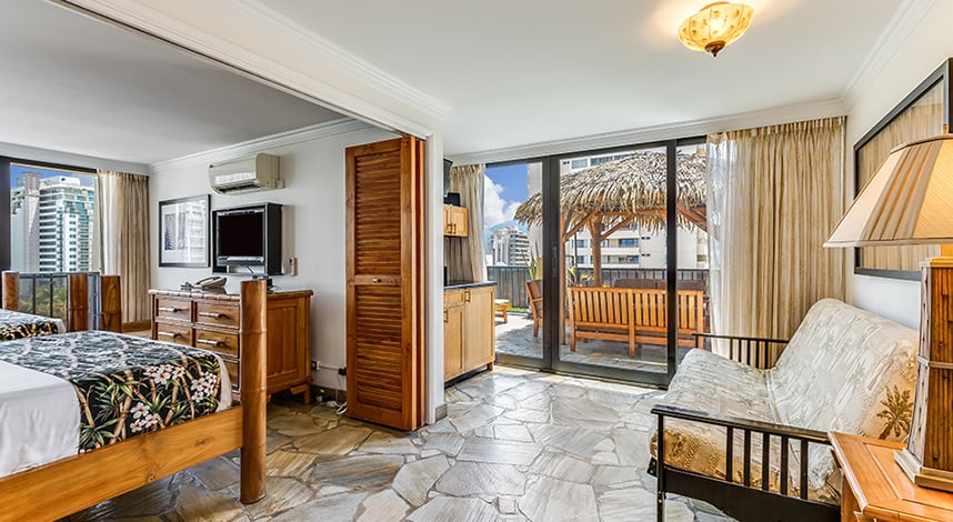 Luxury One Bedroom City Mountain View at Bamboo Waikiki Hotel