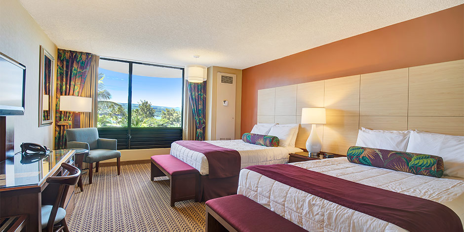 Superior room view at Hilo Hawaiian Hotel