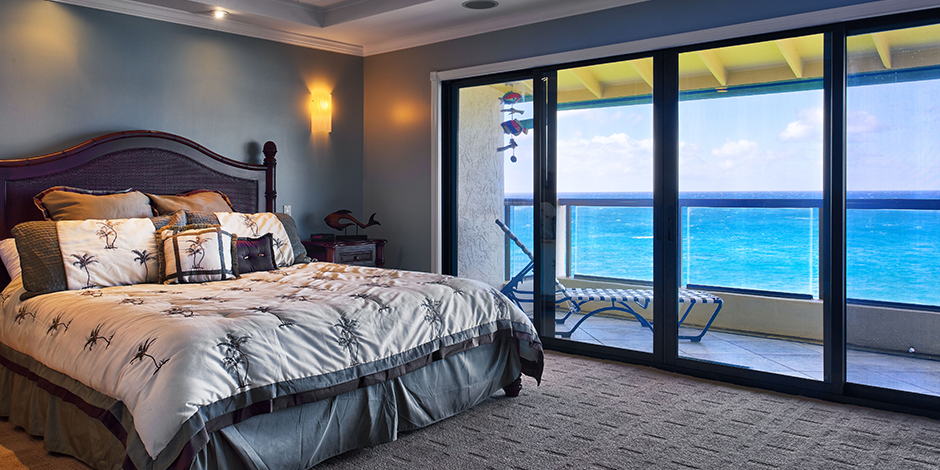 Master bedroom at Poipu Shores Resort